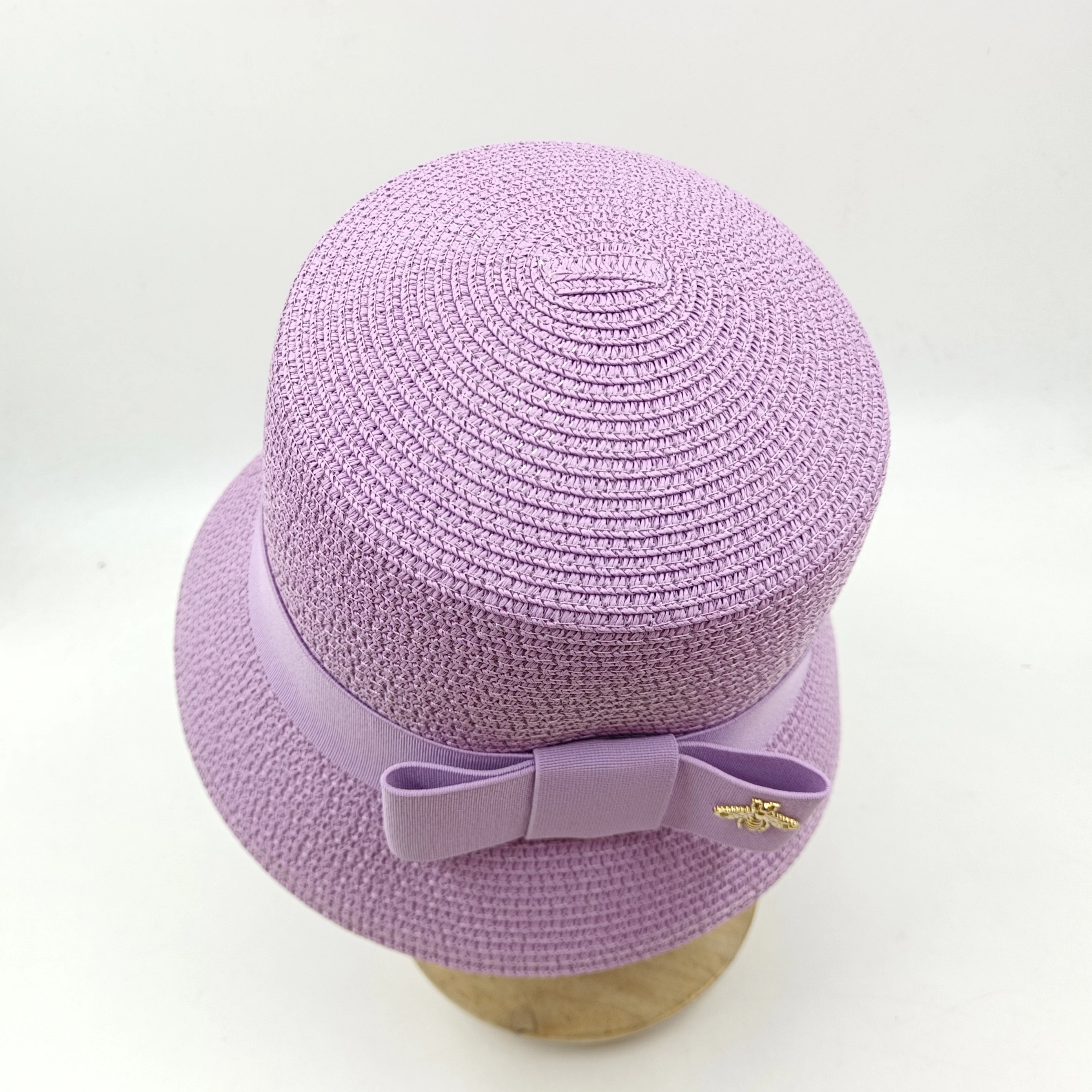 Purple Hat 2024 New Women\'s Sun Hat Folding Beach Hat Small brim Travel Sunscreen Hepburn Sun Hat шляпа женская летняя