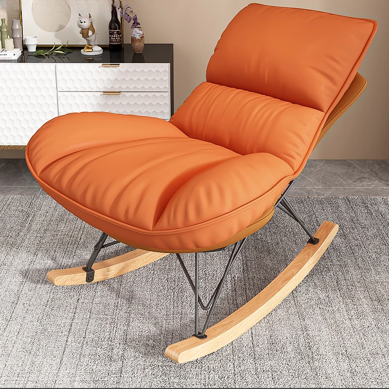 Luxury Reclining Chair Makeup Modern Living Room Armchair Bedroom Relax Armchairs Chaise Lounge Chair Rocking Nail Salon Sofa BL