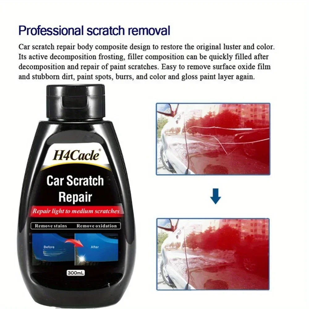 H4Cale Car Scratch Remover Agent Paint Scratch Repair Auto Body Grinding Compound Anti Scratch Wax Renovation Abrasive