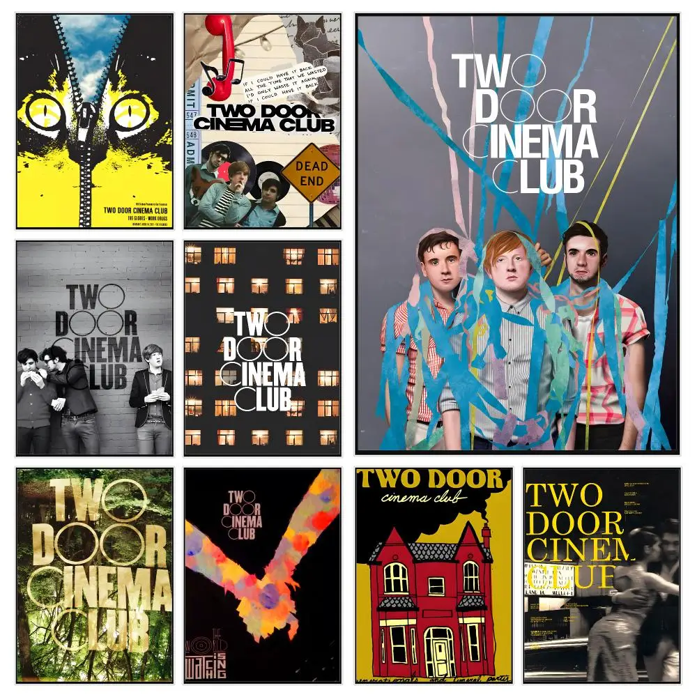 Indie band t-two door cinema club Poster Trendy Aesthetic Wall Decor for Dorm & Bedroom