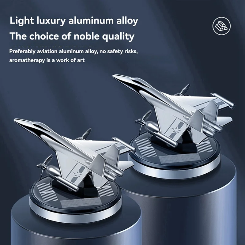 A71Z Solar Car Air Freshener,Al Alloy Airplane Air Fresheners For Car, Car Perfume Aromatherapy Diffuser image 5