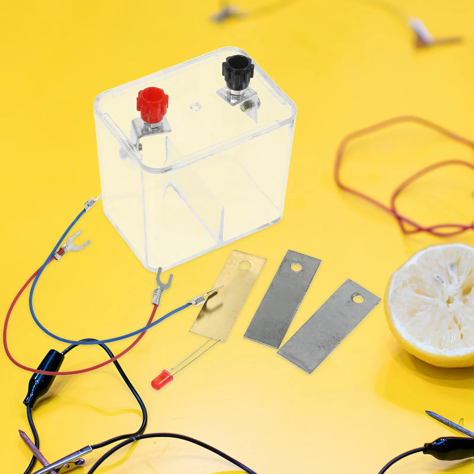 

1 Set Copper Iron Zinc Experiment Kit Physics Science Project Equipment Generation Prop Potato Making Kit