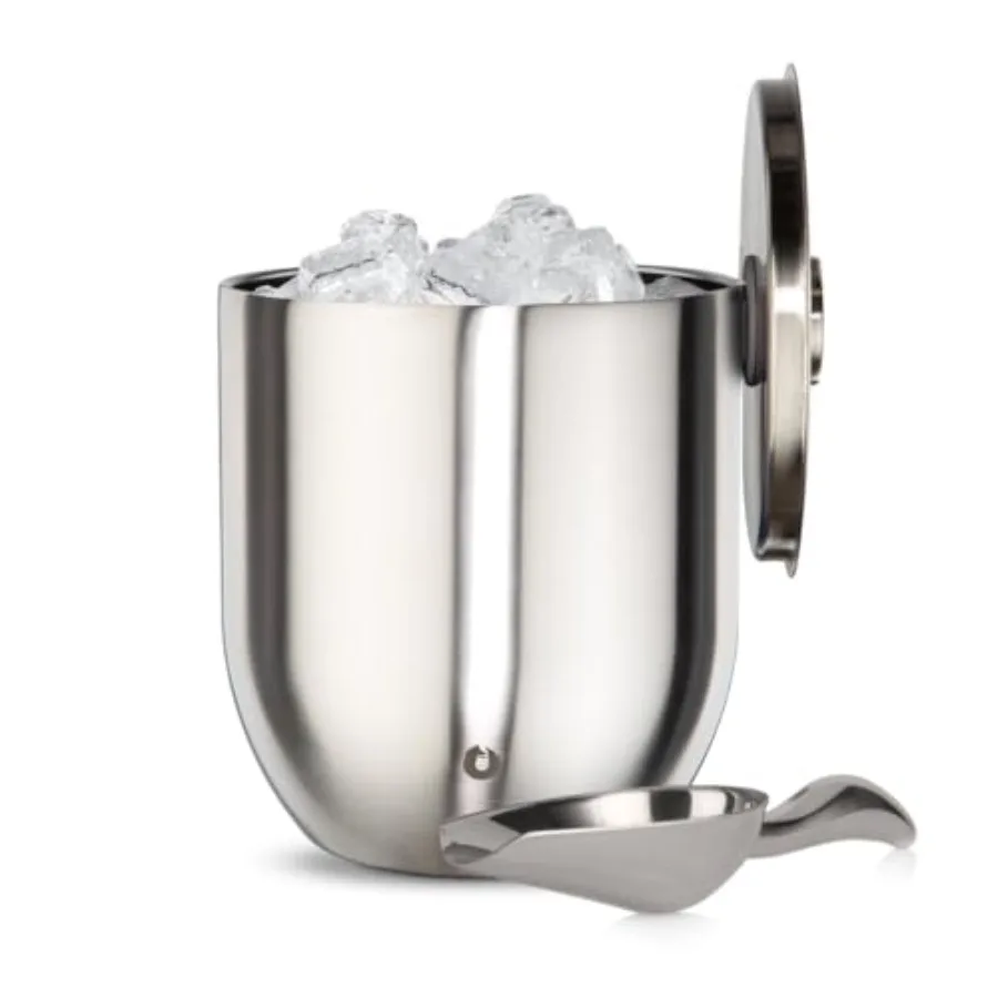 

Plus Premium Vacuum Insulated Stainless Steel Ice Bucket with Lid/Scoop Home Bar Accessories Elegant Bartending Ice Buckets for