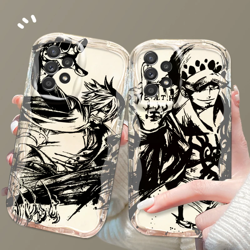 

Cartoon Cute O-one Pieces For Samsung A55 A54 A53 A52 A35 A34 A33 A32 A25 A24 A23 A22 A21S A15 5G Wave Oil TPU Phone Case
