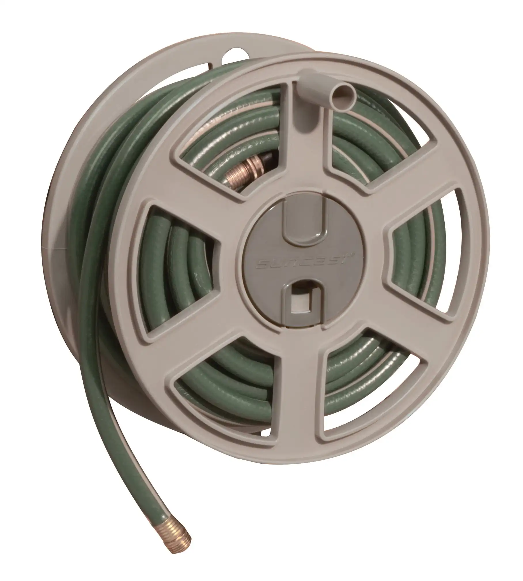 

100 ft. Sidewinder® Mounted Resin Hose Reel, Taupe