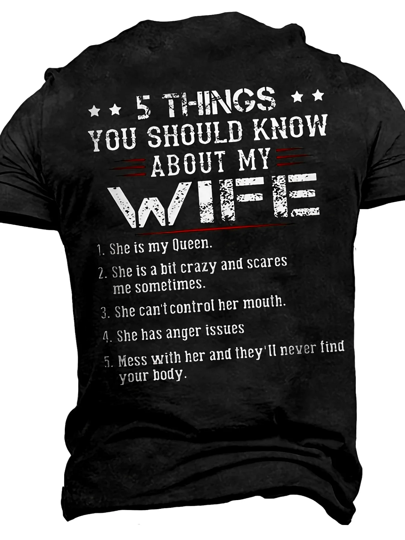 Men's cotton T-shirt, casual style top - Christmas gift