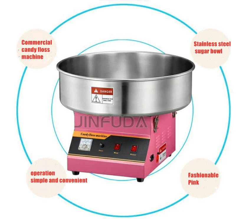 Automatic Cotton Candy Maker Mini Electric Gas Popcorn and Cotton Candy Machine Cotton-candy-vending-machine