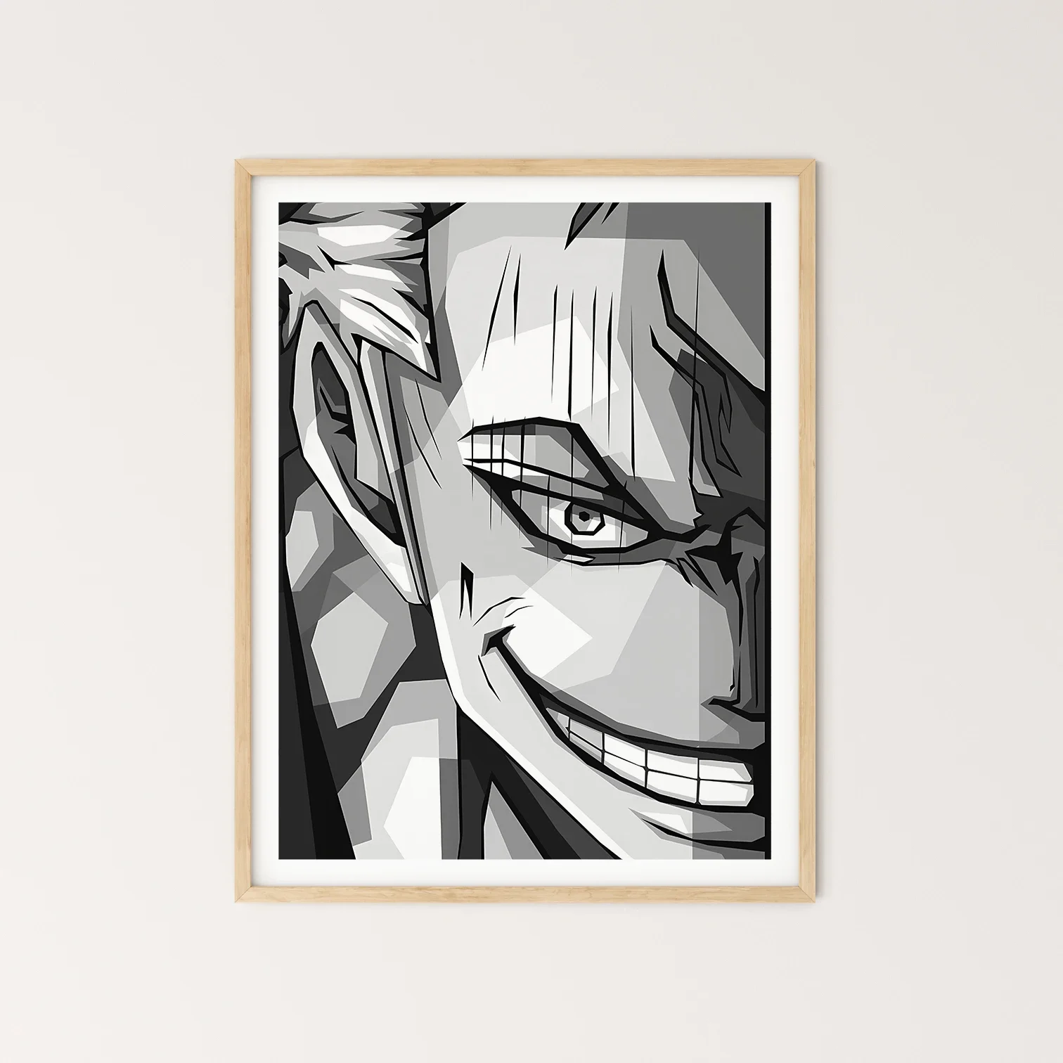 Kunstwerk Poster ONE PIECE Malerei Dekoration Geschenk Cartoon Charakter Zoro Dekoration Leinwand hängen Kinderzimmer Dekoration