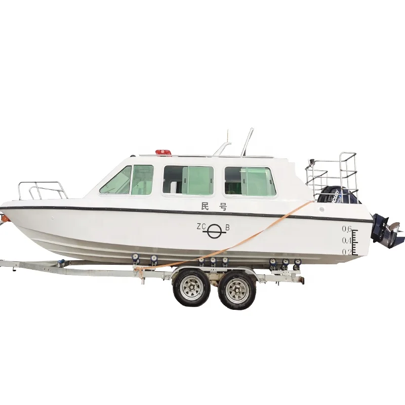 Cheap 22ft Fiberglass Fast Patrol Boat For Sale