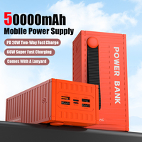 50000mAh Large Capacity Portable Charging Power Bank With 6 Interfaces Supporting 120W Fast Charging Suitable For Xiaomi iPhone