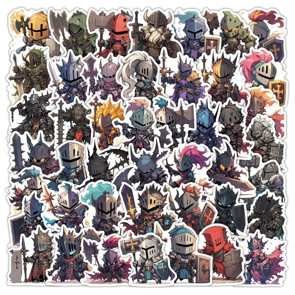 10/54 قطعة جديد كول فارس شخصية الكتابة على الجدران ملصقات الإبداعية الكرتون ملصق مائي دفتر الهاتف الغيتار ملصق مضاد للمياه ألعاب أطفال #2