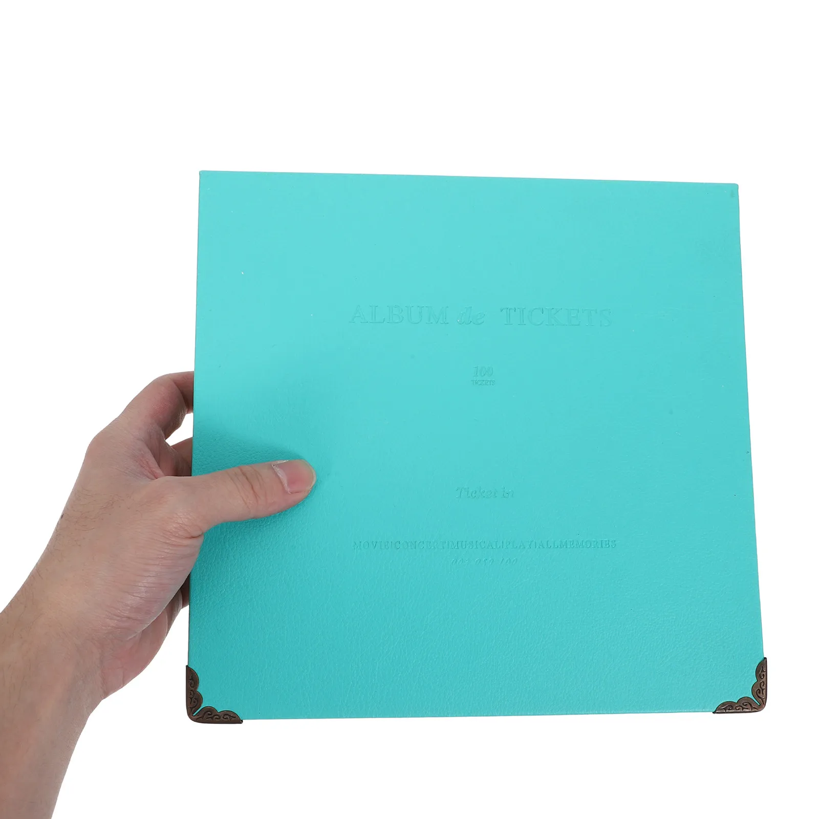 Album-de-recuerdos-para-boletos-33-paginas-color-turquesa-organizador-portatil-para-conciertos-boletos-de-avion-y-tren-coleccion-de-tarjetas