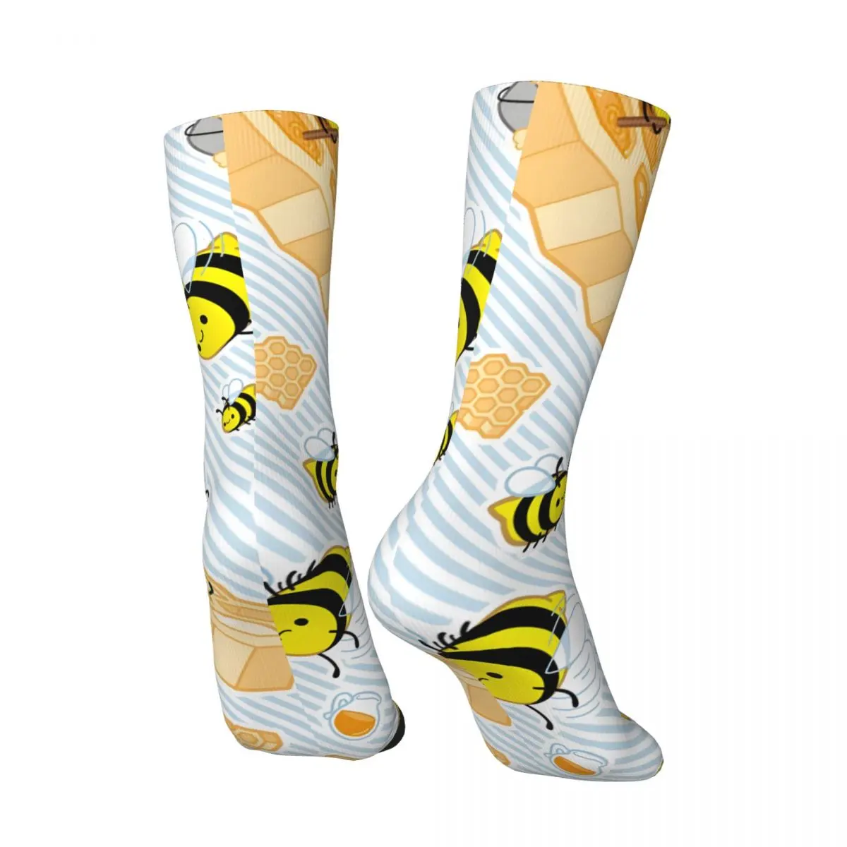 ¡Abejas! Calcetines de estilo callejero Vintage Harajuku para hombre, calcetín informal, novedad