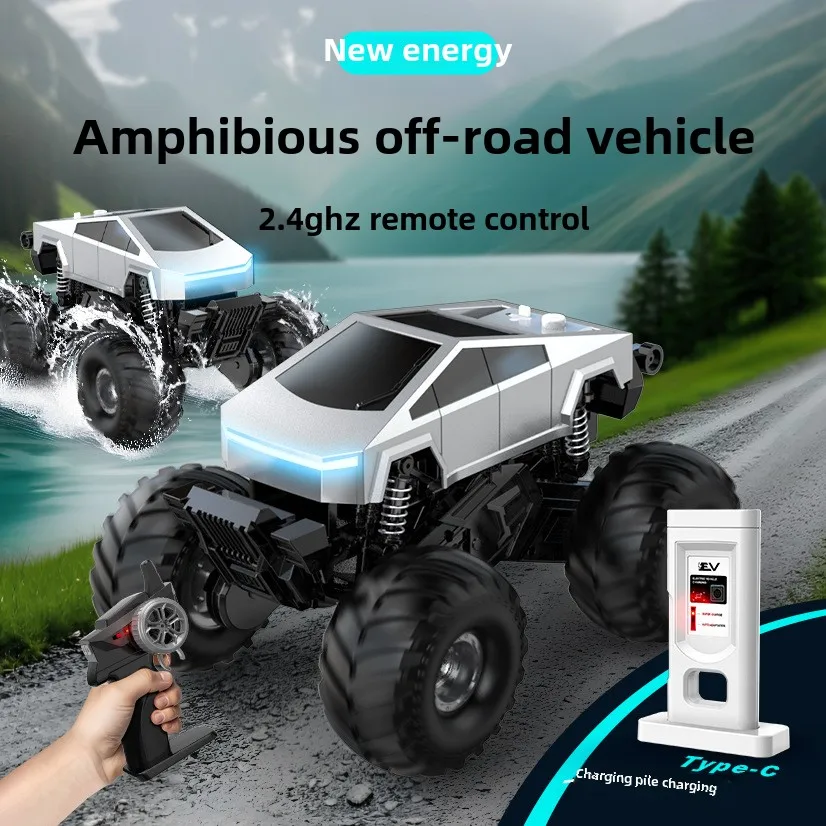 Afstandsbediening auto, Cybbertruck speelgoedauto, 2,4 Ghz model racewagen speelgoed oplaadbare batterij geschenken