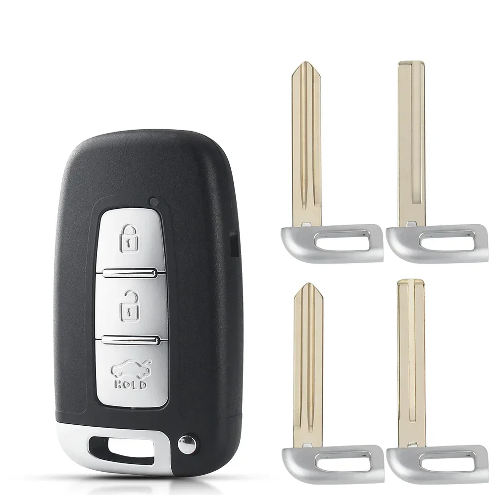 KEYYOU 10PCS NEW for Hyundai IX35 Sonata 8 Elantra Kia K2 K5 Sportage Forte Smart Remote key Case Shell 2/3/4 Buttons