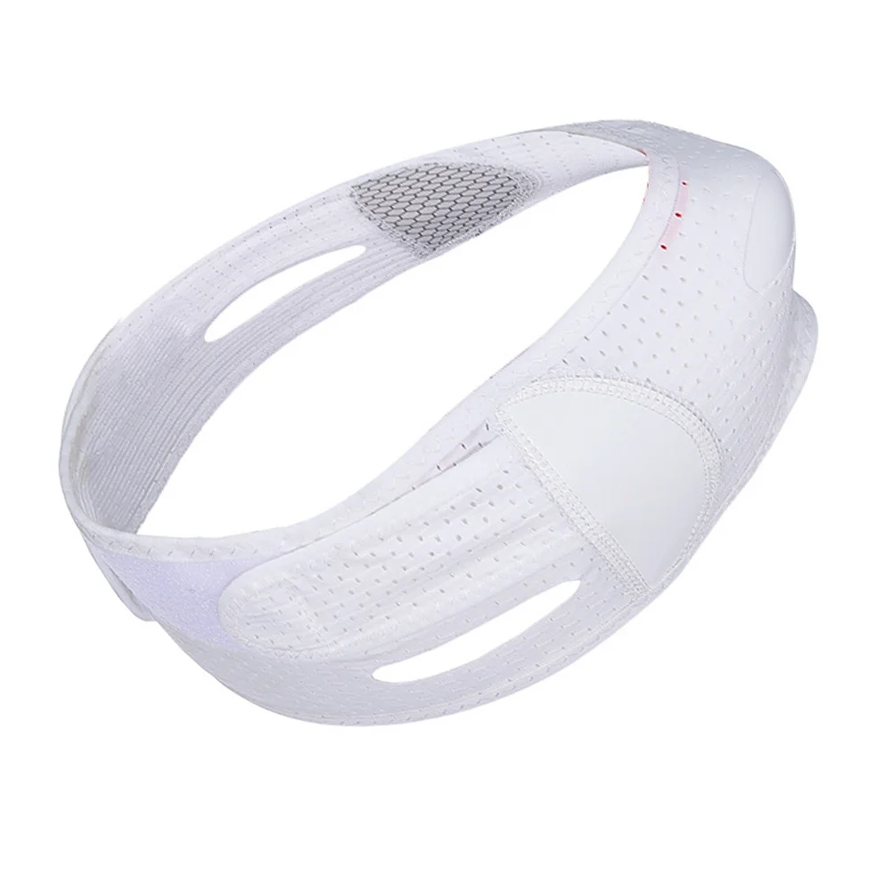 حزام رفع الذقن على شكل حرف V للنساء، قناع رفع من القماش قابل للتنفس صديق للبشرة، أداة رفع الوجه #1