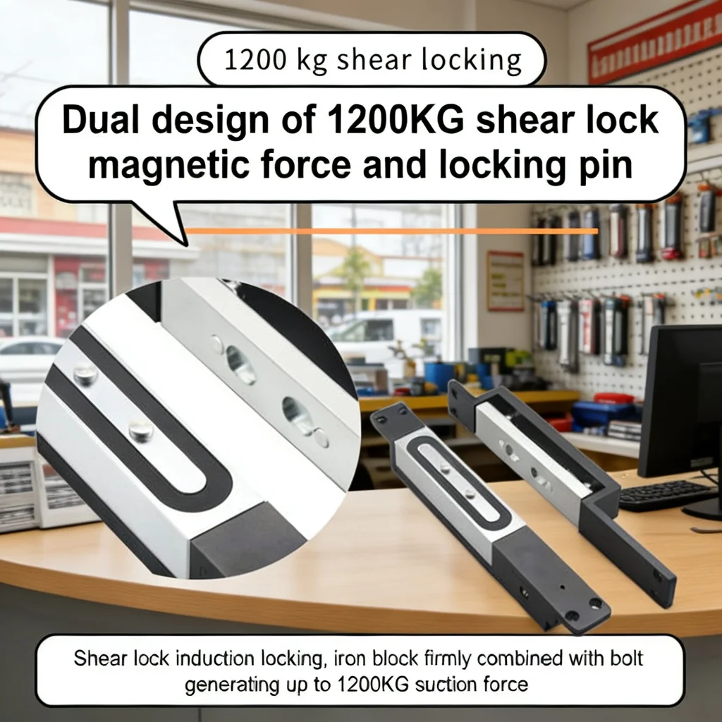 1200KG Holding Force Electronic Shear Lock – High-Security Electromagnetic Locking System for Doors & Windows