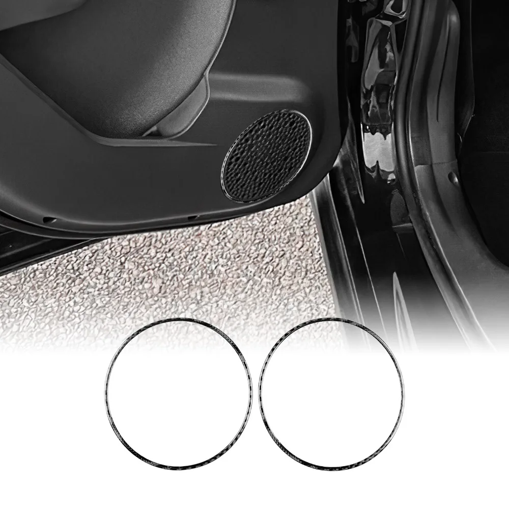 

Door Loudspeaker Frame Trim Carbon Fiber For Fiat Panda 2003-2011 Car Loud Speaker Protector Ring Auto Decoration Accessories