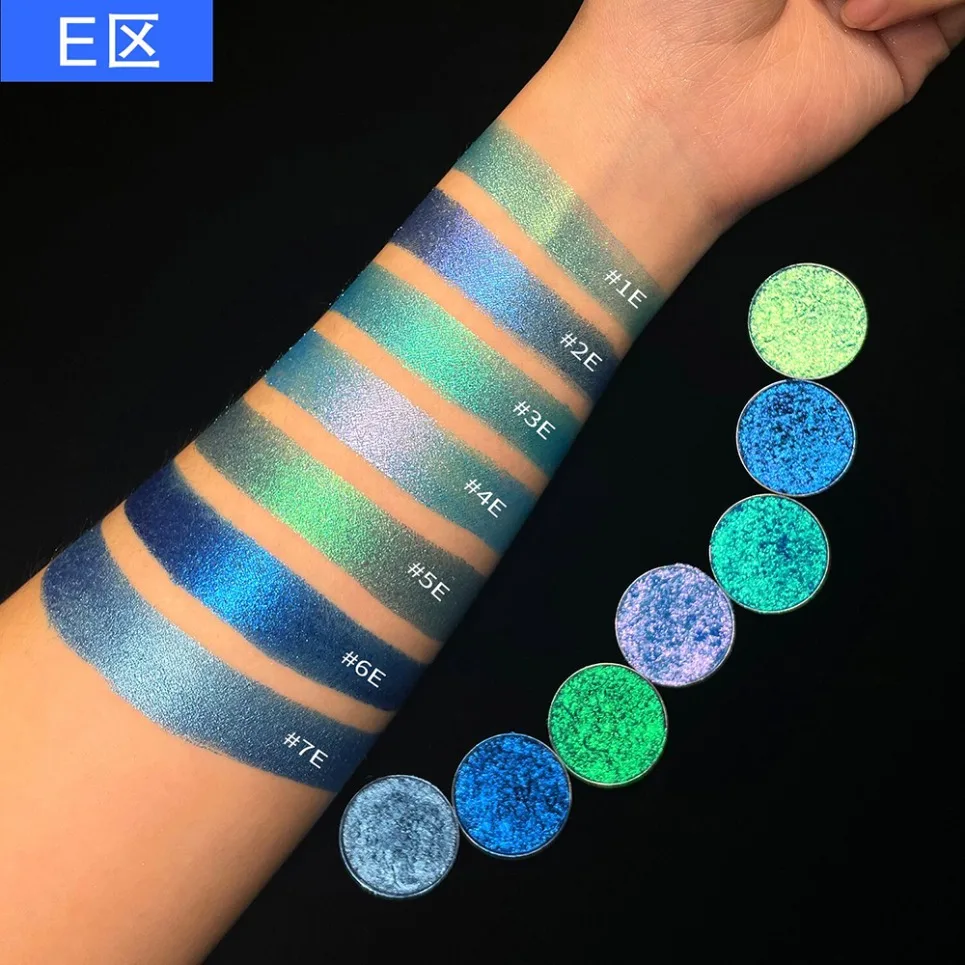 26mmオプティカルカメレオンアイシャドウ、プライベートラベル、カラーシフト、スパークルアイシャドウ、ヴィーガンメイク、カスタムロゴ、卸売