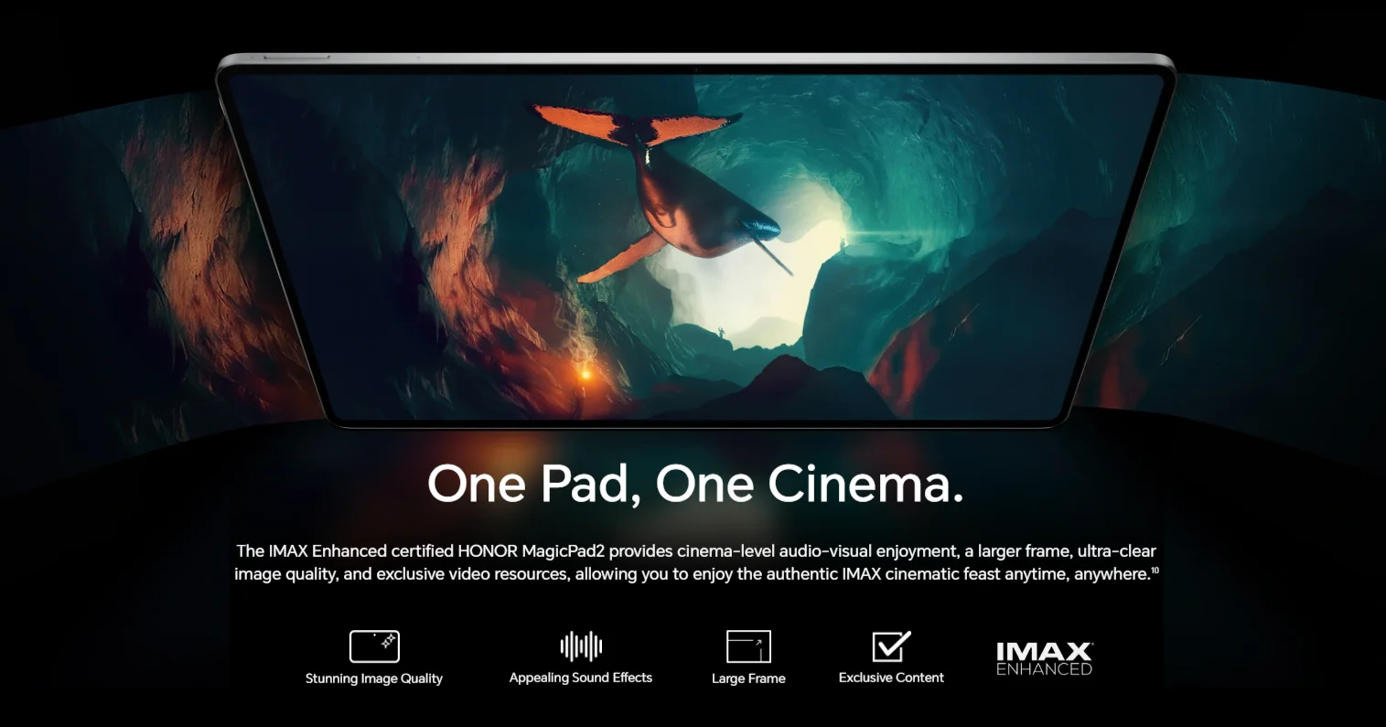 HONOR MagicPad 2,EU Version WiFi tablet,10050mAh Battery,12.3" 144Hz 3K AMOLED Screen,Snapdragon 8s Gen 3,13MP Rear Camera,PC-Level AI Efficiency Productivity,12GB+256GB,HONOR Android Tablet
