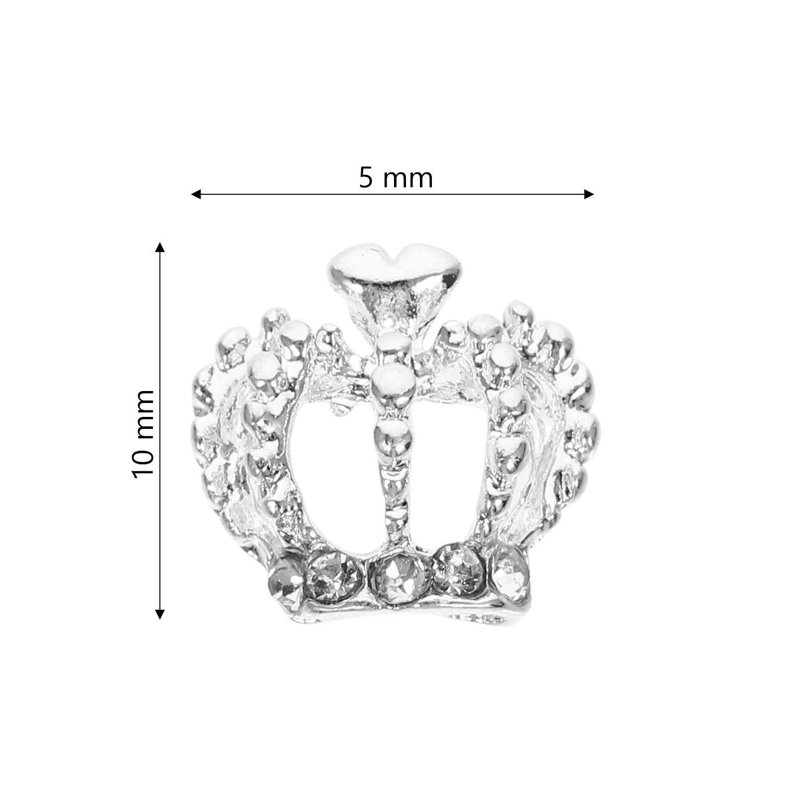 12 ชิ้น 3D คราวน์ น็อตติดเล็บ สำหรับตกแต่งเล็บ งานศิลปะทำเล็บ ประดับเพชร งานประดิษฐ์ DIY อุปกรณ์ตกแต่งสำหรับโทรศัพท์ กระเป๋า งานฝีมือ