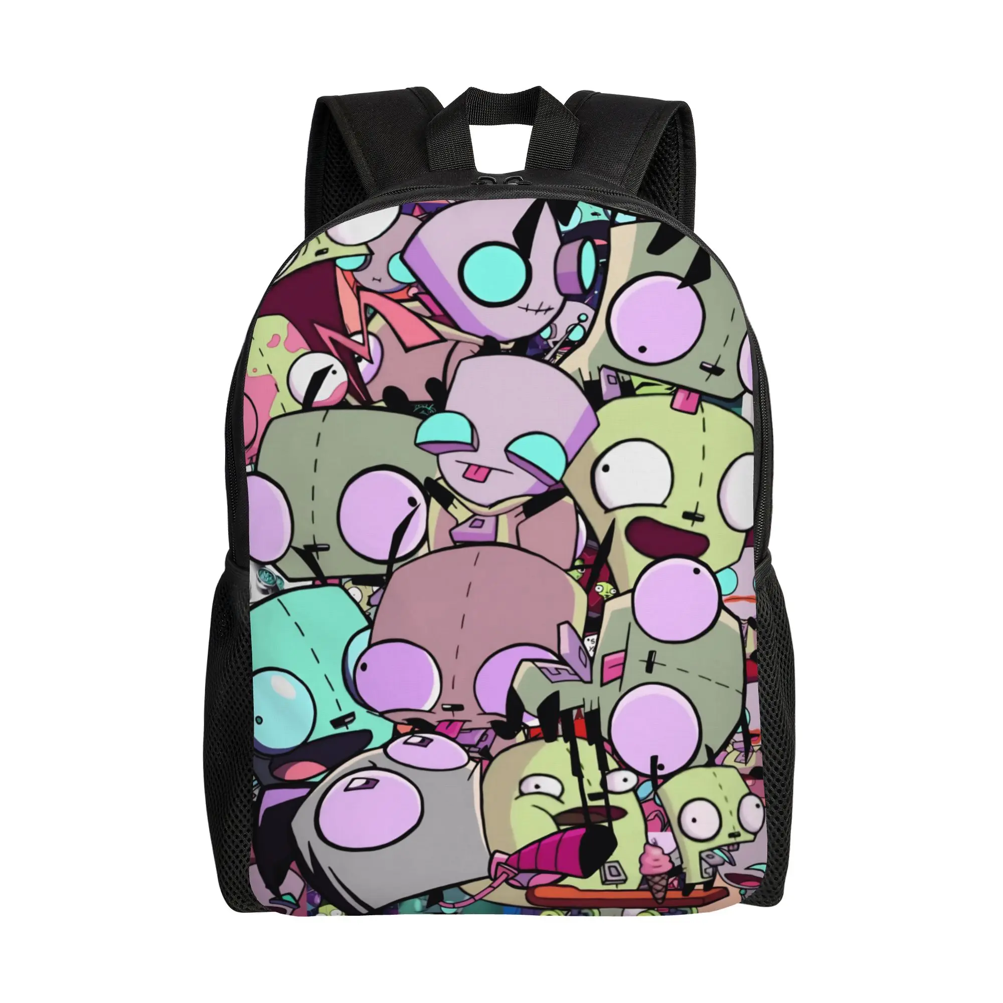 Invaders Zims  Backpack  Casual Backpacks Student Unisex Cycling Big High School Bags High Quality Rucksack
