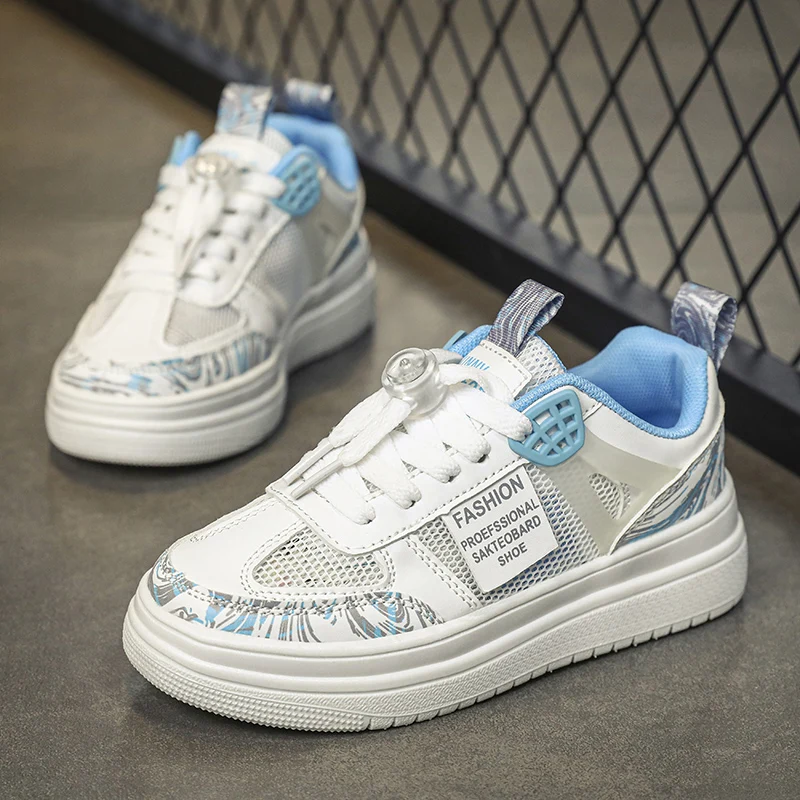 

2025 new summer breathable hollow net surface non-slip shoes Thin soft sole net shoes student lace-up sports casual shoes