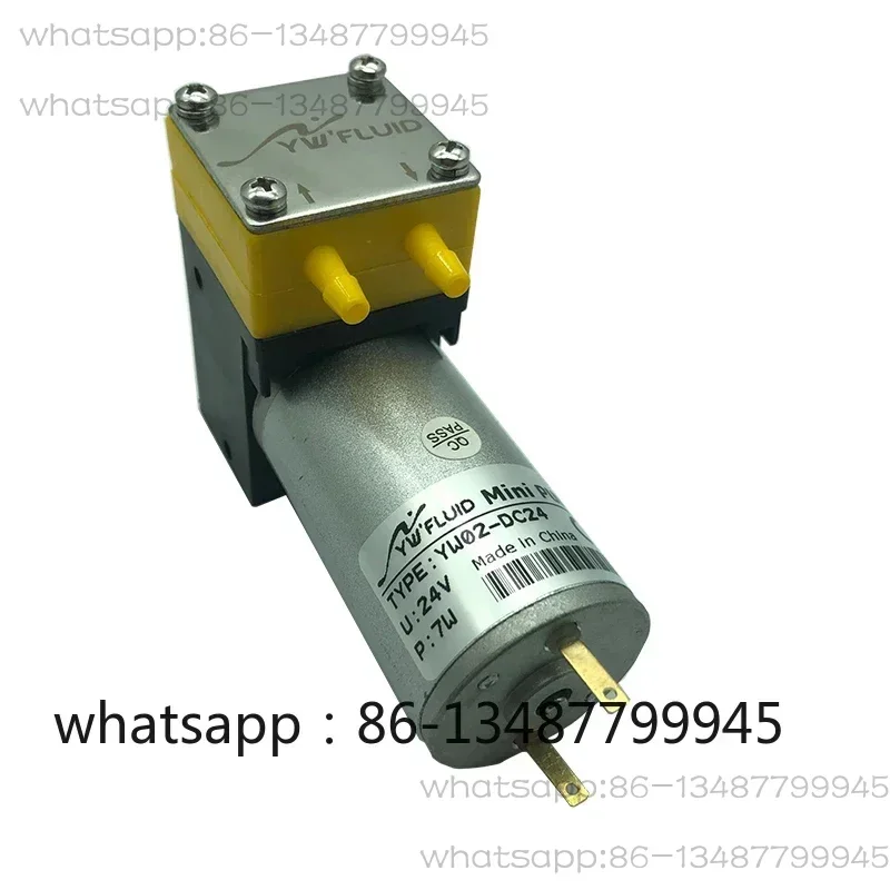 24V DC motor micro diaphragm vacuum pump 0.4-1L/min sampling pump self suction pump