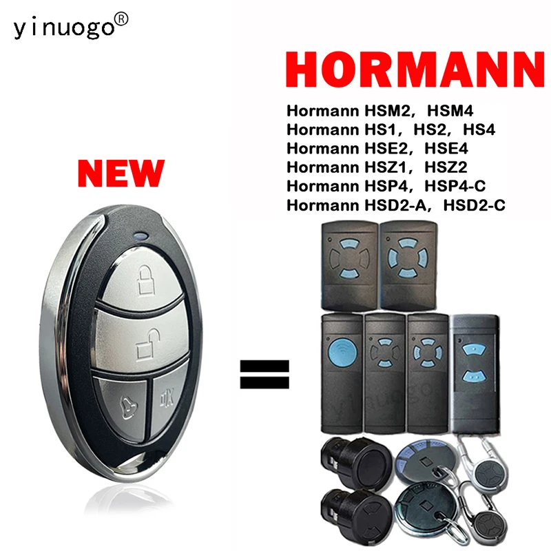 

HORMANN HSM2 HSM4 HSE2 HSE4 HSZ1 HSZ2 HS1 HS2 HS4 HSP4 HSD2 Garage Door / Gate Remote Control 868MHz Electric Gate Opener