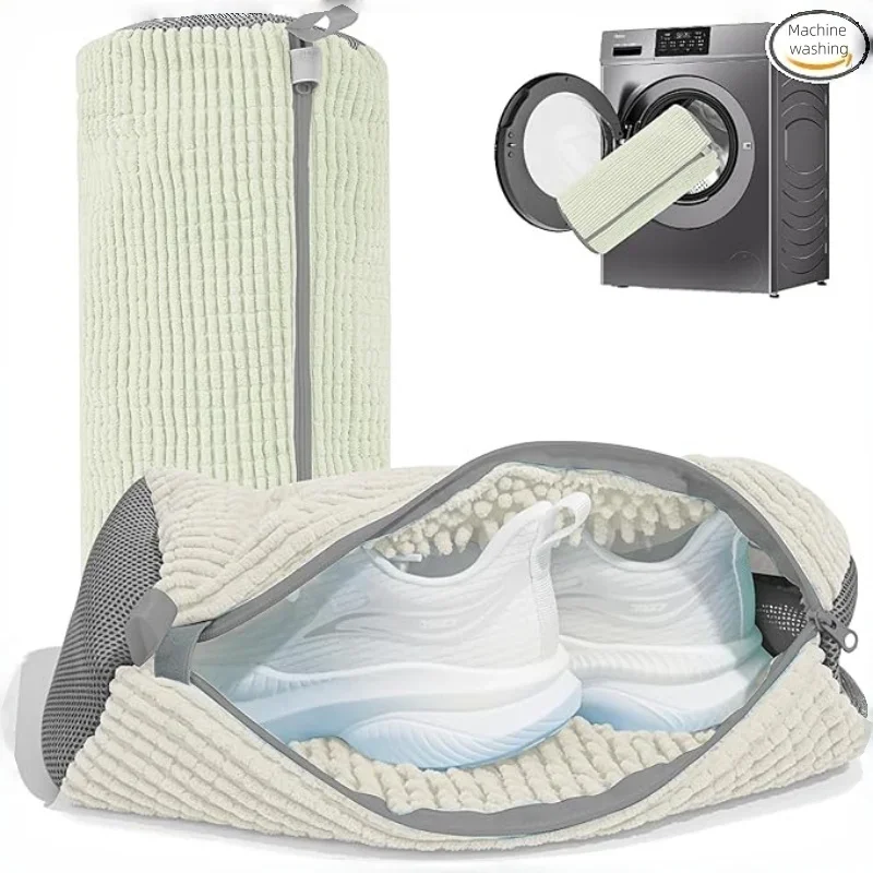 1pcs shoe bag laundry bag anti-deformation care bag washing machine shoe bag sneakers lazy hands-free washing can be reused.
