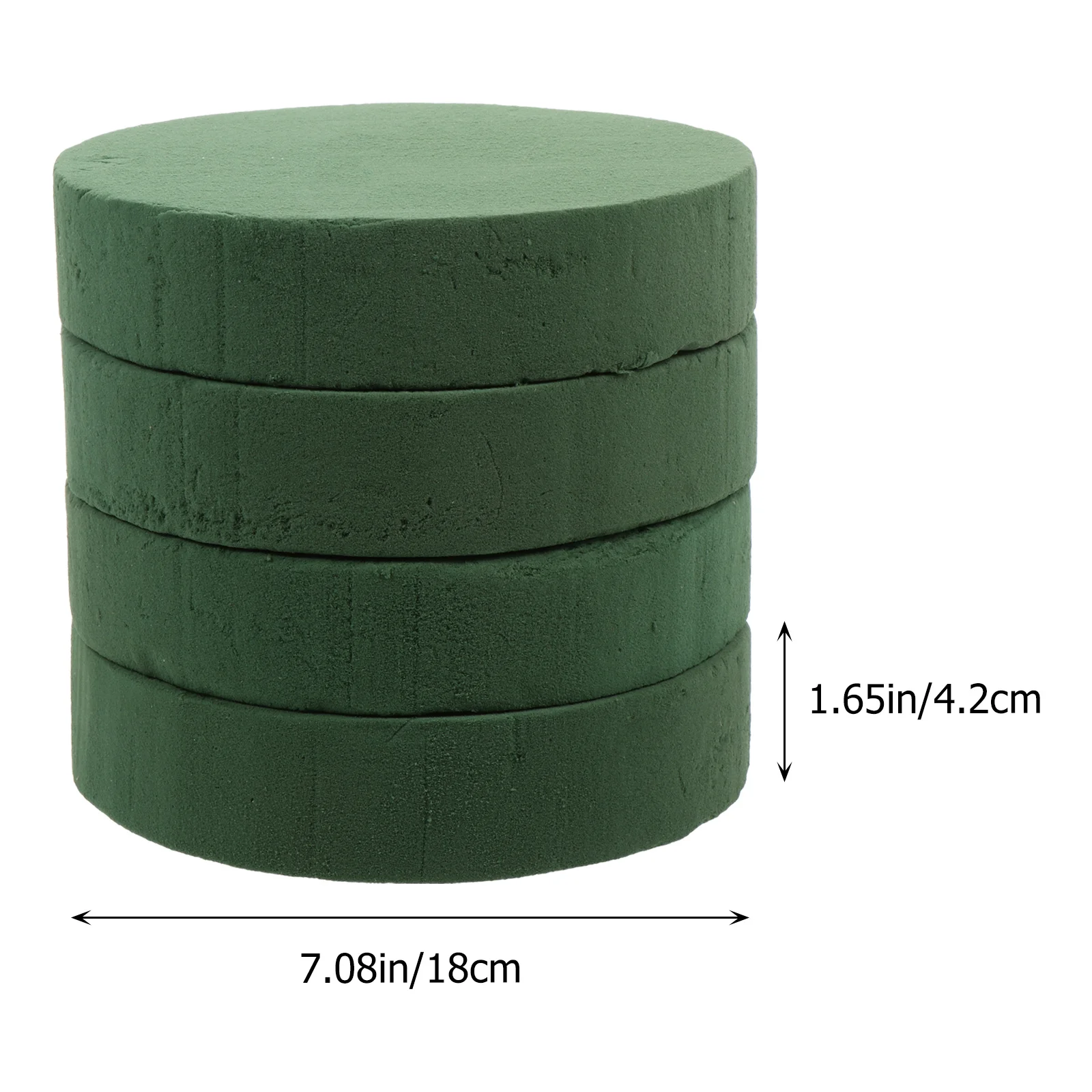 4 قطع من إكسسوارات الرغوة الزهرية المستديرة، الحفاظ على الرطوبة، الزهور، السماد الأخضر، مثل المظهر، رغاوي الزهور