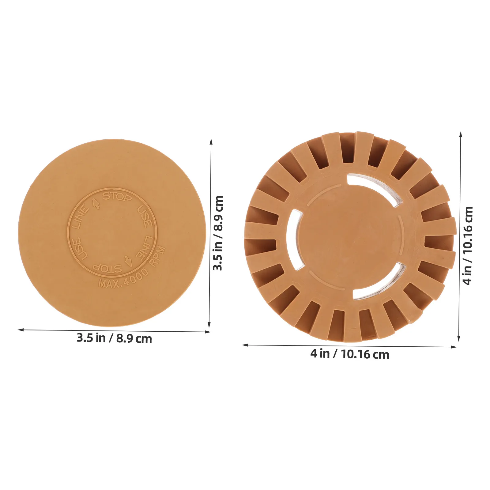 2Pcs Decal Remover Wheels Pneumatic Operation Durable Rubber Toothed Eraser Wheel Sticker Glue Paint Removal Tool for Car Tape