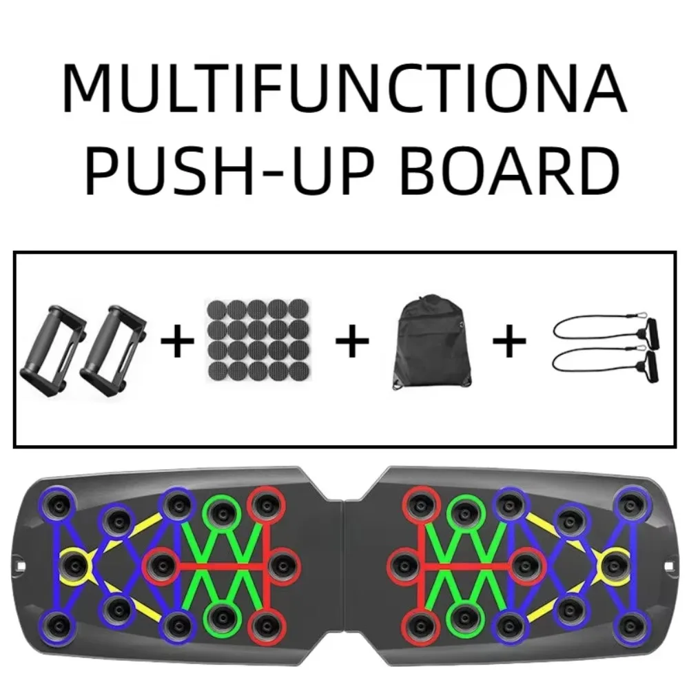 

22/28-in-1 Push-up Board Multifunctional Foldable Home Exercise Equipment Colorful Adjustable Push Up Bar Home