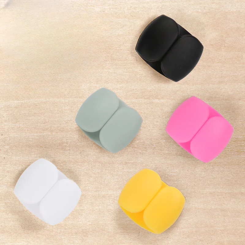 5-20PCS Portable Cable Clips Desktop USB Charging Cord Management Reusable Cord Organizer Wire Holder Protectors Home Office