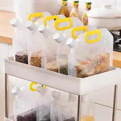 1/5/10Pcs Kitchen Organizer Kitchen Storage Bag Grain Moisture-proof Sealed Bag Insect-proof Transparent Portable Food Grade