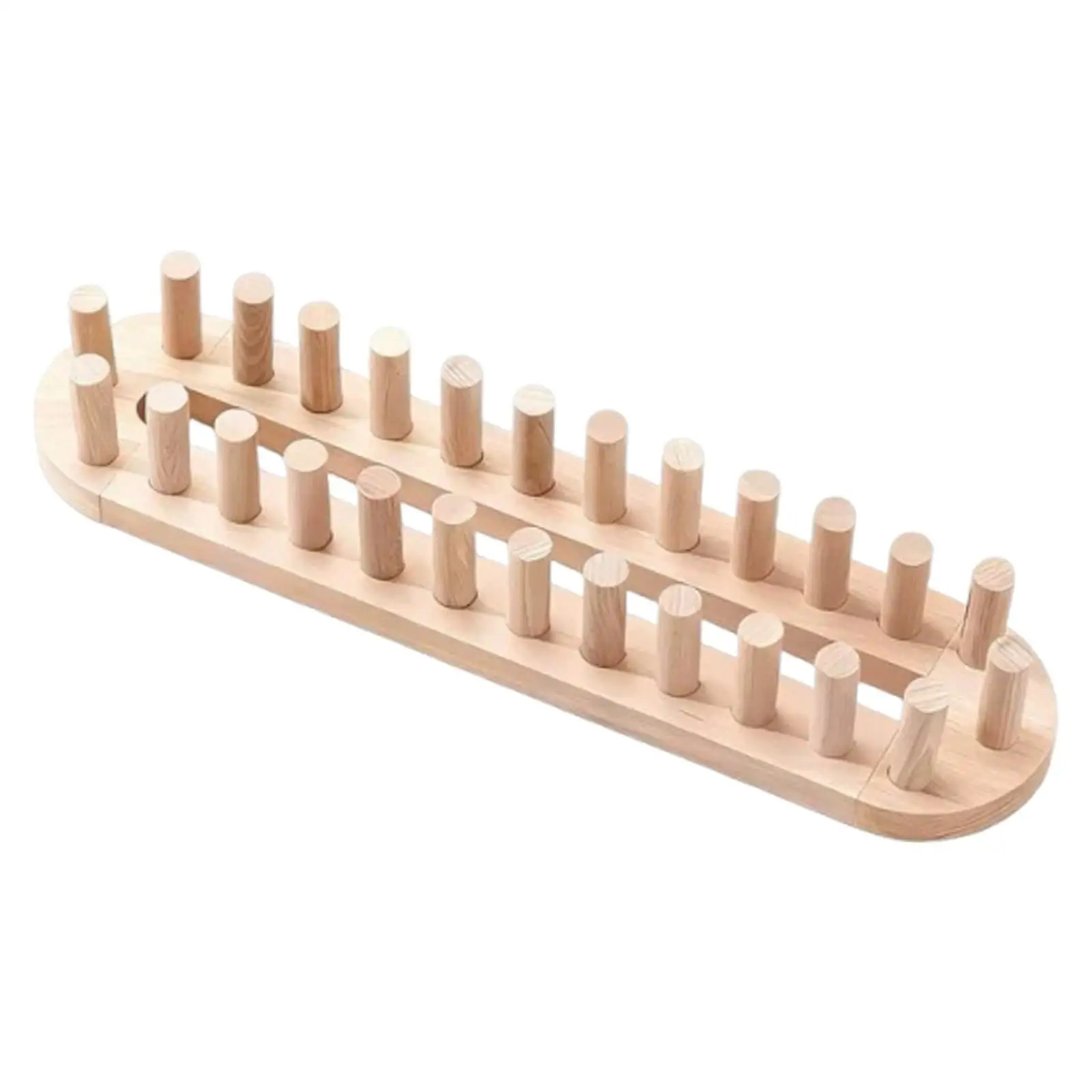 

Chunky Blanket Loom Sturdy Wood Knitting Loom Circular Weaving Kit for DIY Scarves Blankets Crafting Beginners Experts