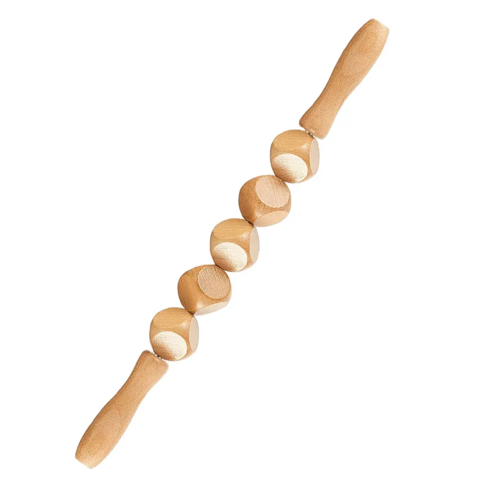 

1pc Meridian Massage Rod Acupressure Stick Natural Wood Smooth Surface Muscle Relaxation Blood Circulation Sports Warm Up