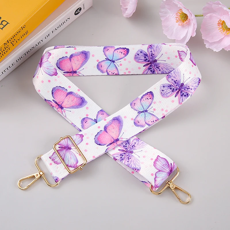 Fashionable And Minimalist Shoulder Strap Print Adjustable Bag Strap Luggage Replaceable Travel Accessories