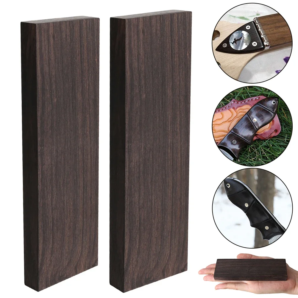 Ebony Wooden Lumber Blank Guitar Accessories 120x40x10/50mm Unfinished Wood Block DIY Material for Music Instrument