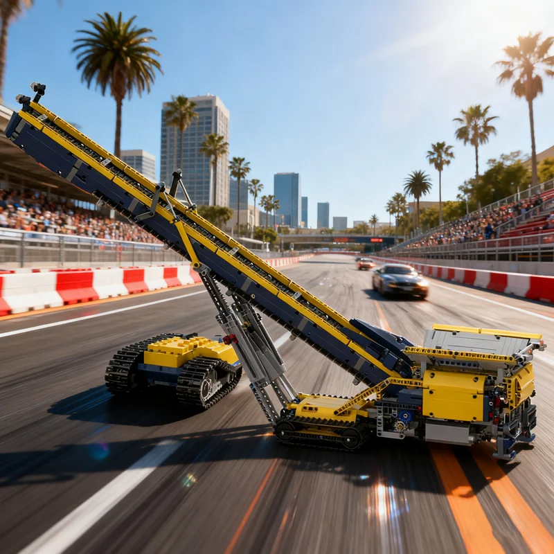 

1202 шт. MOC мобильный бункер подача конвейерная лента модель строительные блоки архитектура DIY рождественские подарки творческие игрушки идея кирпич