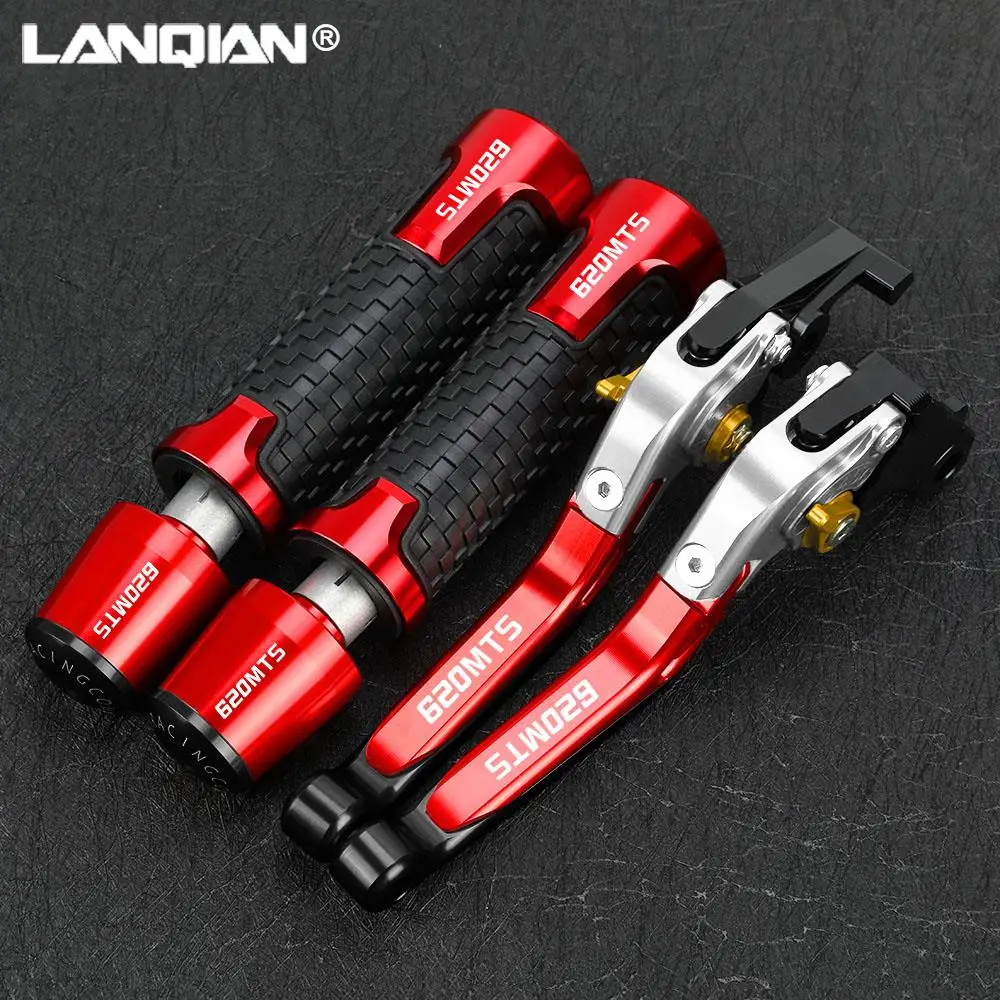 

Motorcycle CNC Aluminum Extendable Brake Clutch Levers Handlebar Hand Grips ends For DUCATI 620MTS 620 MTS 2003 2004 2005 2006