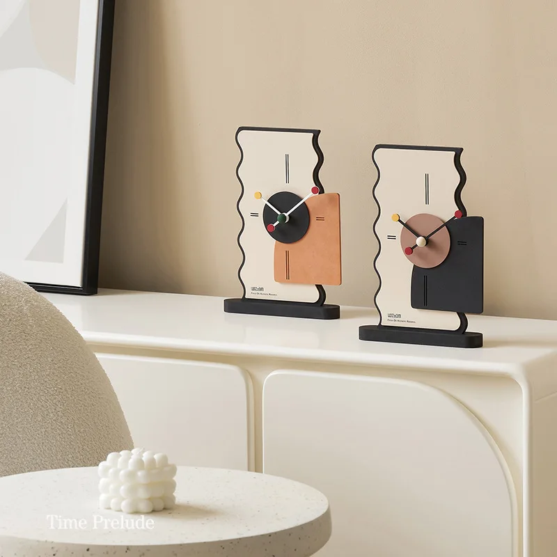 Простые украшения для настольных часов, домашний декор, кабинет, спальни, украшения для комнат, часы