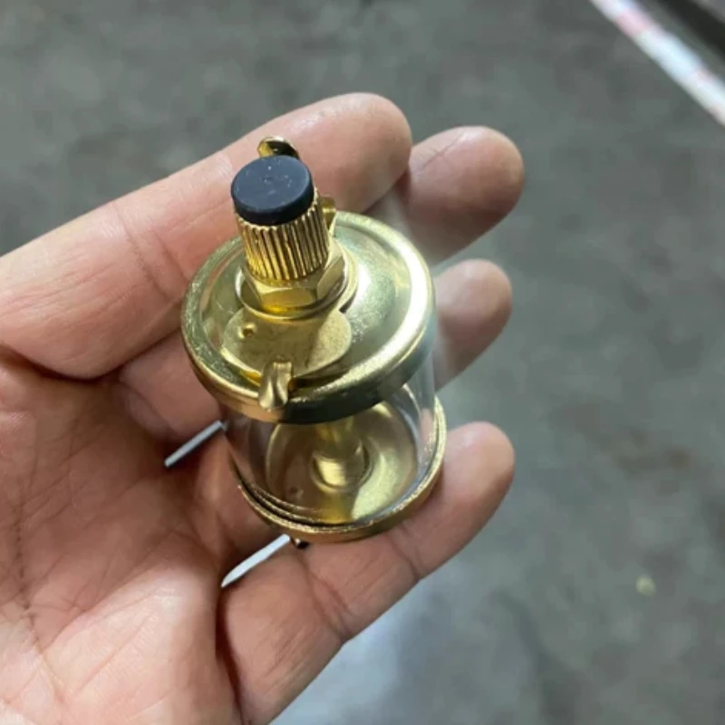 HM-01 Four Stroke Engine Fuel Tank Horizontal Single-cylinder Engine Metal Transparent Fuel Tank Engine Model Accessories