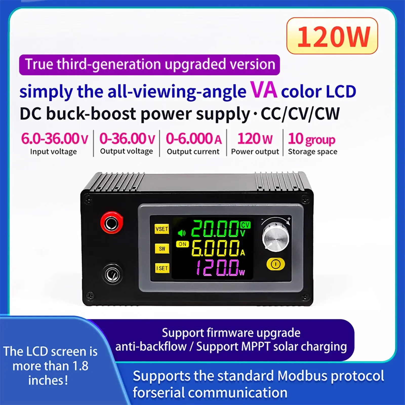 

Clear Display Adjustable Voltage Regulator Lift-off Voltage Regulator Multifunctional LCD Display Stable Performance