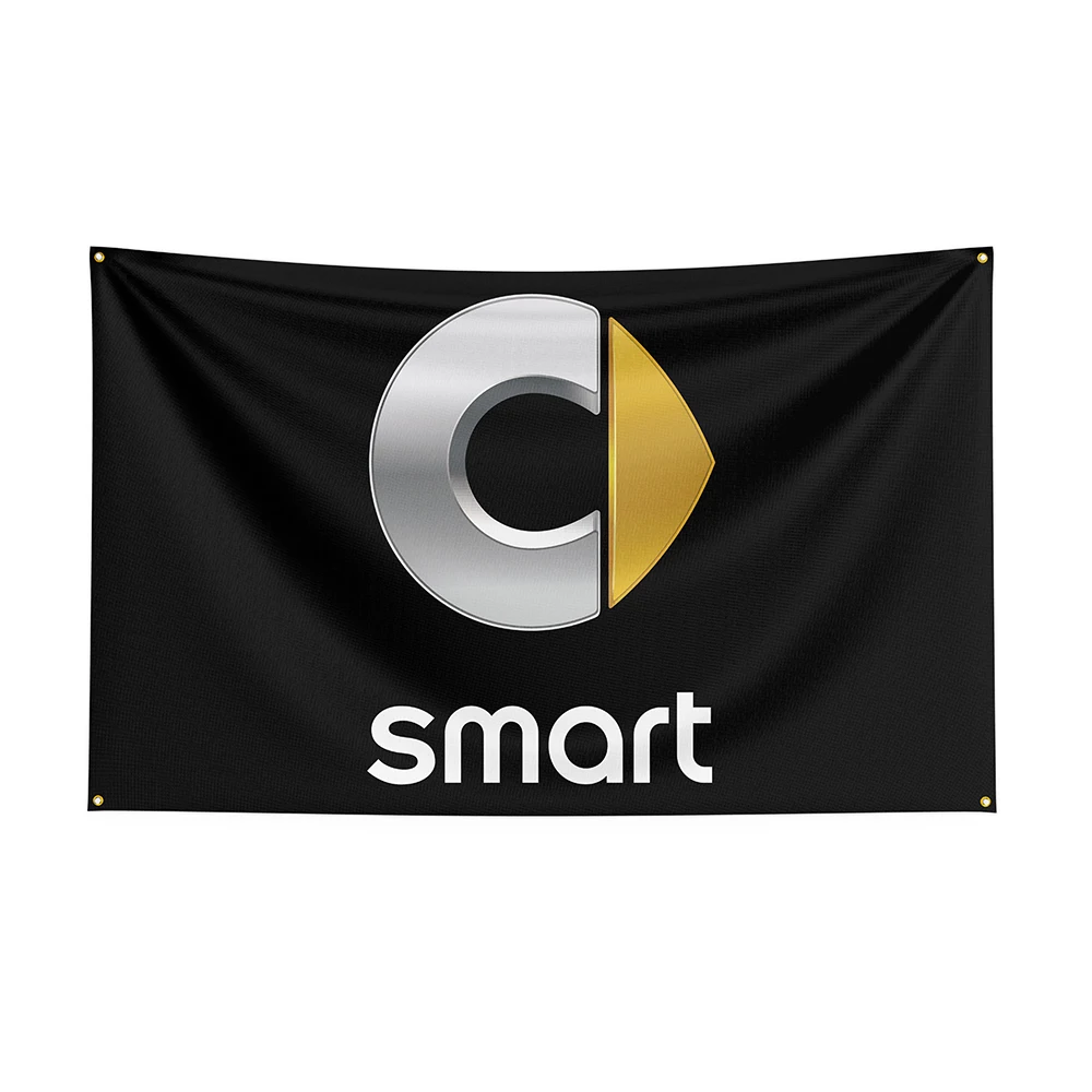 90x150cm Smarts Flag Polyester Printed  Car Banner For Decor