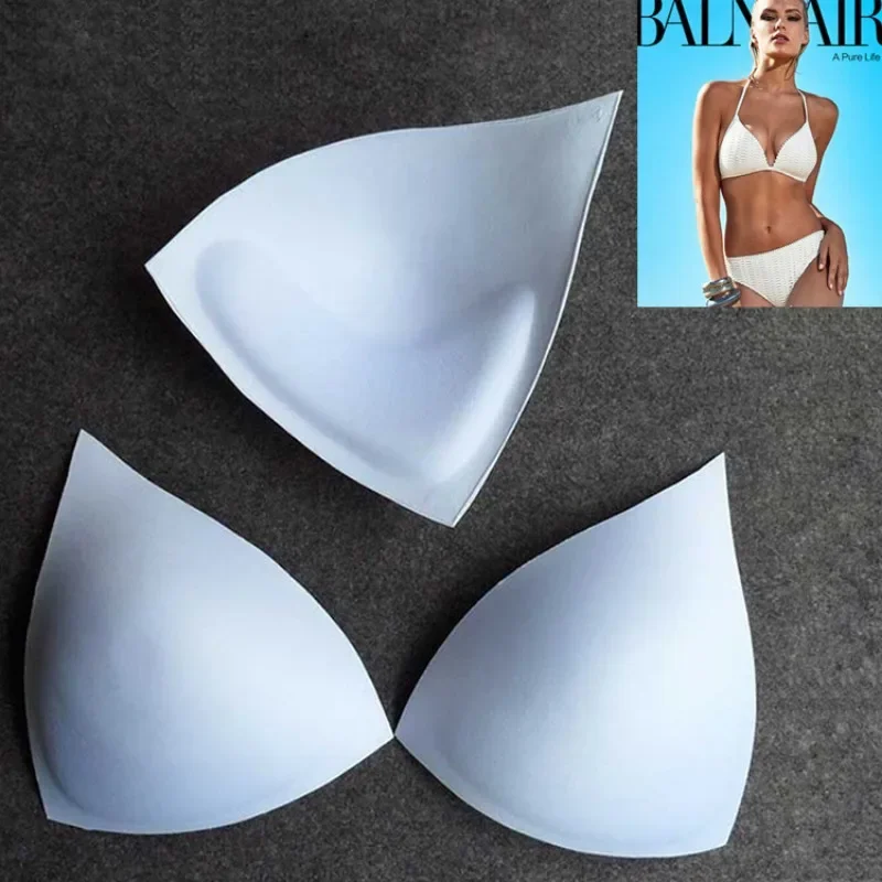 

10 Pairs Underwear Triangular Cup Sponge Gathered Deep V-shaped Triangular Thickened Cup Bra Pads