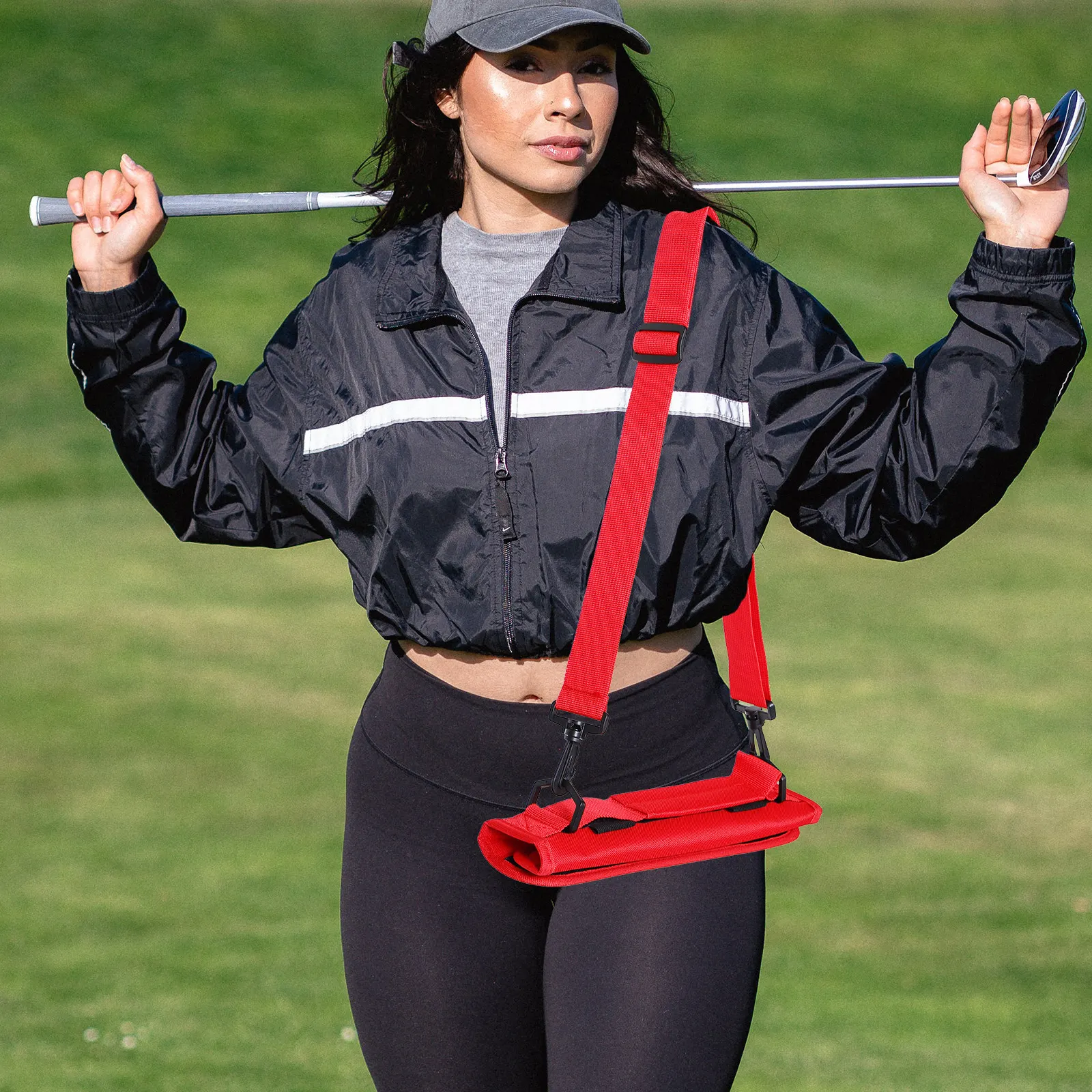 

Foldable Golf Carrying Bag Waterproof Large Capacity Portable Adjustable Shoulder Strap for Driving Range Practice Travel Sunday