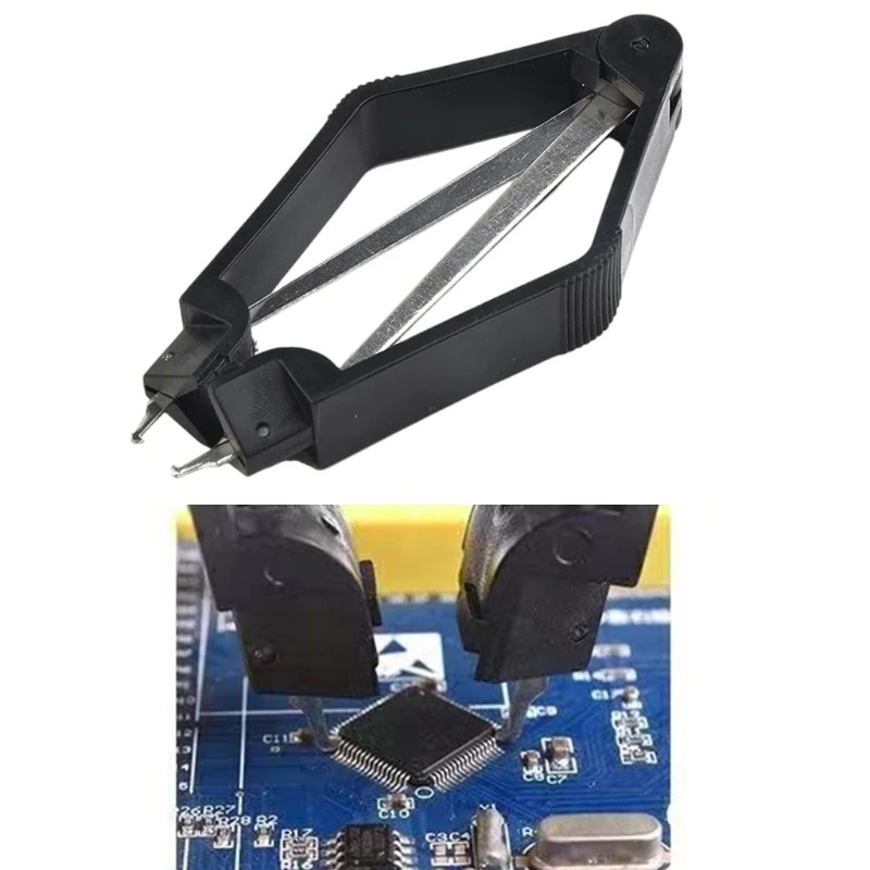 PLCC IC Extractor ชิป IC ป้องกัน Plier Integrated Circuit Board Chip Extractor Removal Puller เครื่องมือซ่อมมือเครื่องมือ
