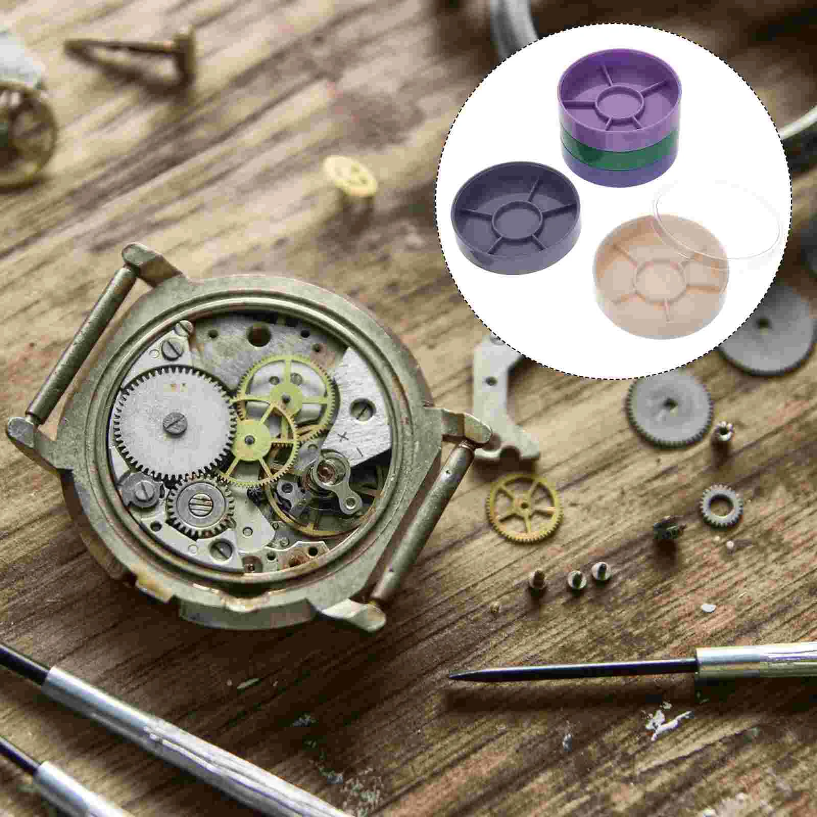 5 Layer Repair Watch Tool Box Movement Tray Protector Clock Watchmaker Parts Container Abs Dust Cover