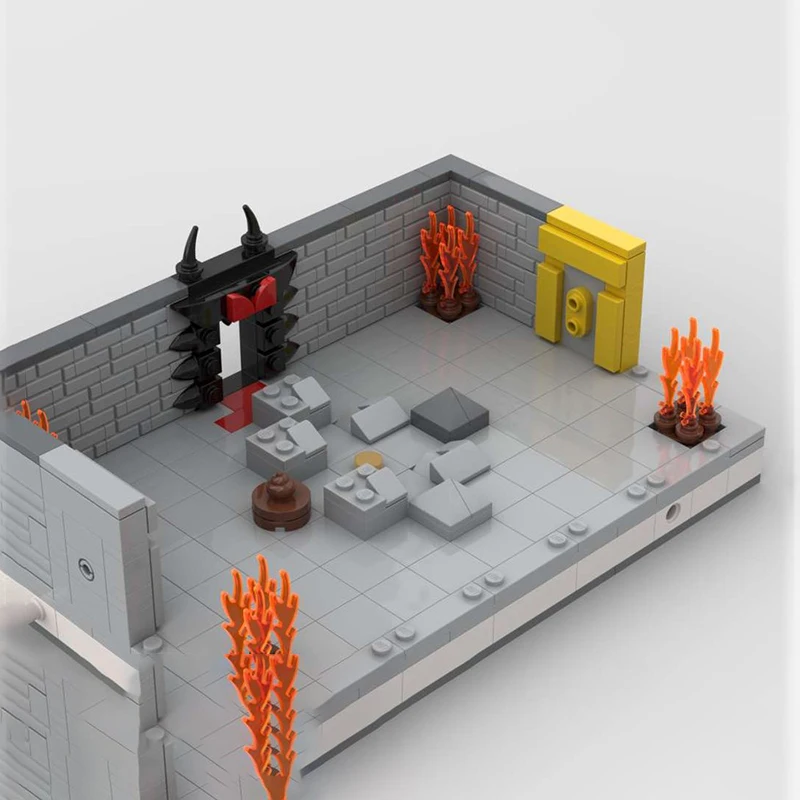 418pcs MOC Modular Basement room 1 Isaaces Modular Buildings Assemble Building Blocks Christmas Gift Educational